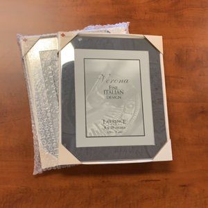 2 Lawrence Frames Silver Plated Metal Engreavable Picture Frames NIP